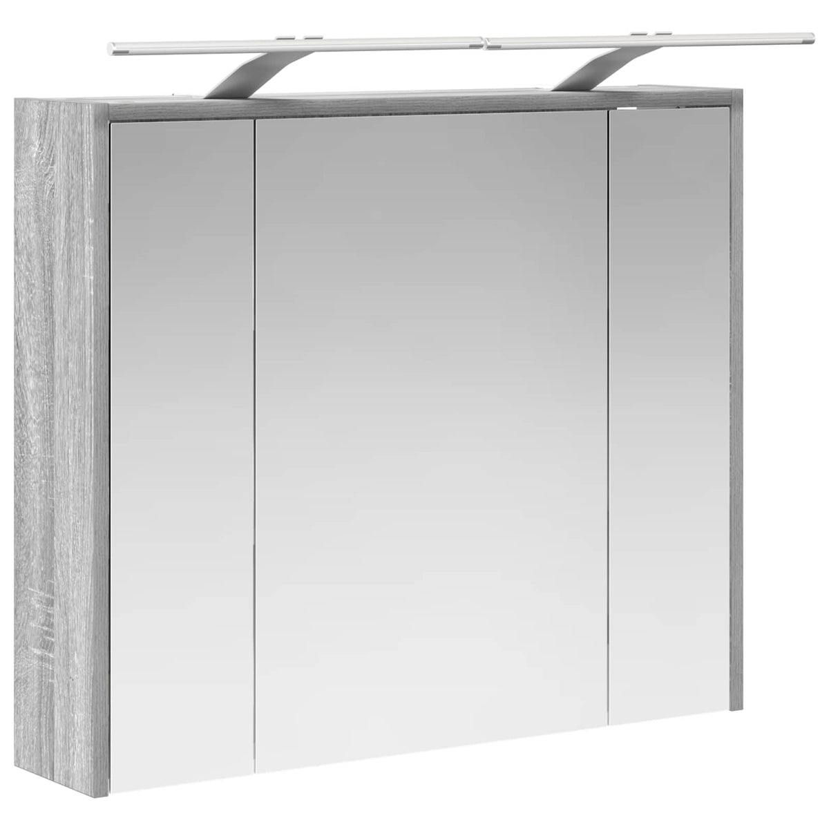 Bathroom Mirror Cabinet Grey Sonoma 73.5 x 16 x 62.5 cm