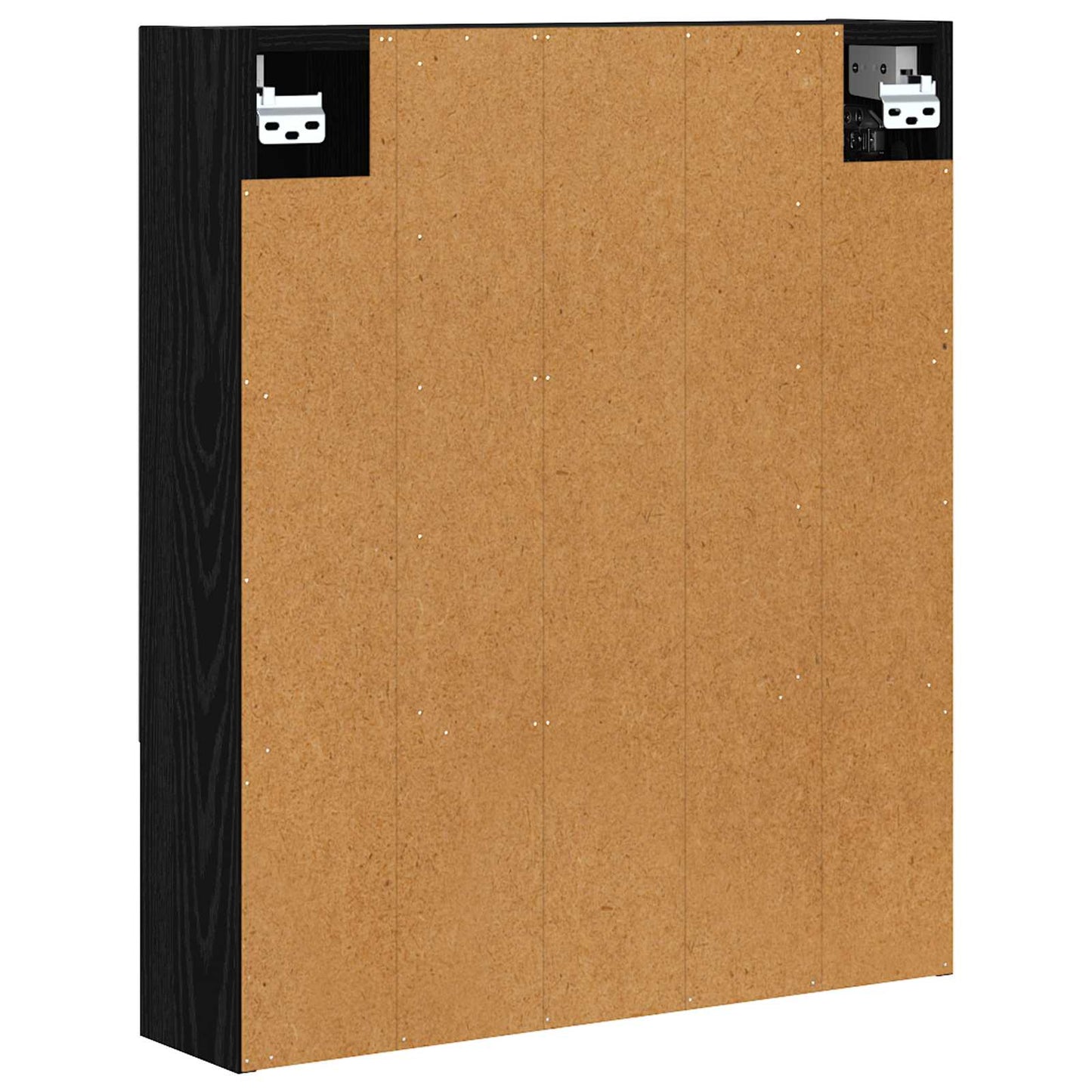 Bathroom Mirror Cabinet Black Oak 60 x 14.5 x 70 cm