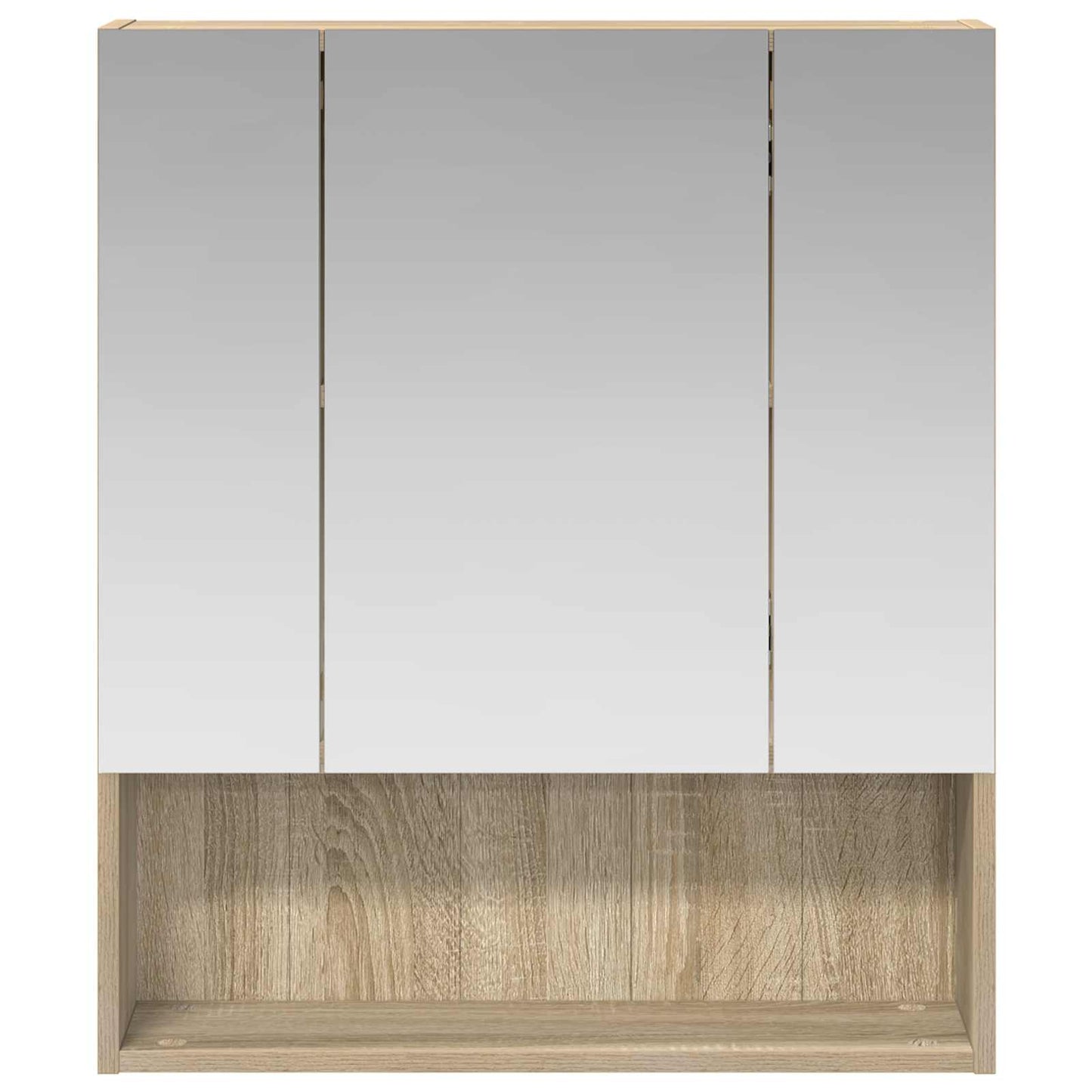 Bathroom Mirror Cabinet Sonoma Oak 60 x 14.5 x 70 cm