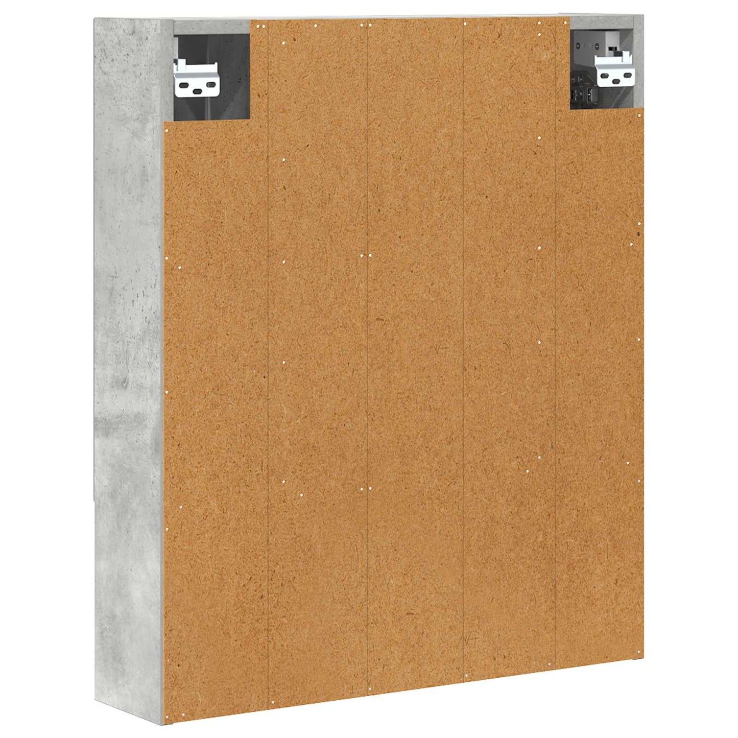 Bathroom Mirror Cabinet Concrete Grey 60 x 14.5 x 70 cm