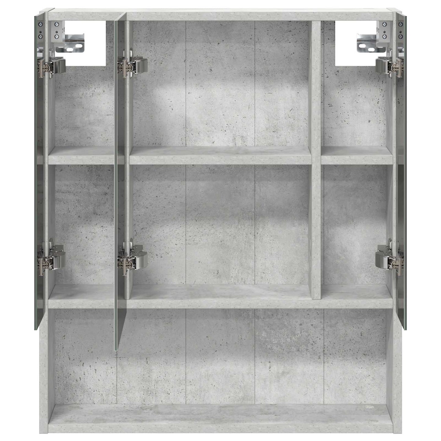 Bathroom Mirror Cabinet Concrete Grey 60 x 14.5 x 70 cm