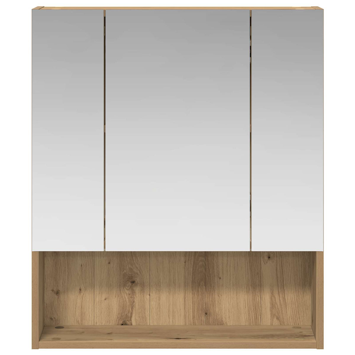 Bathroom Mirror Cabinet Artisan Oak 60 x 14.5 x 70 cm