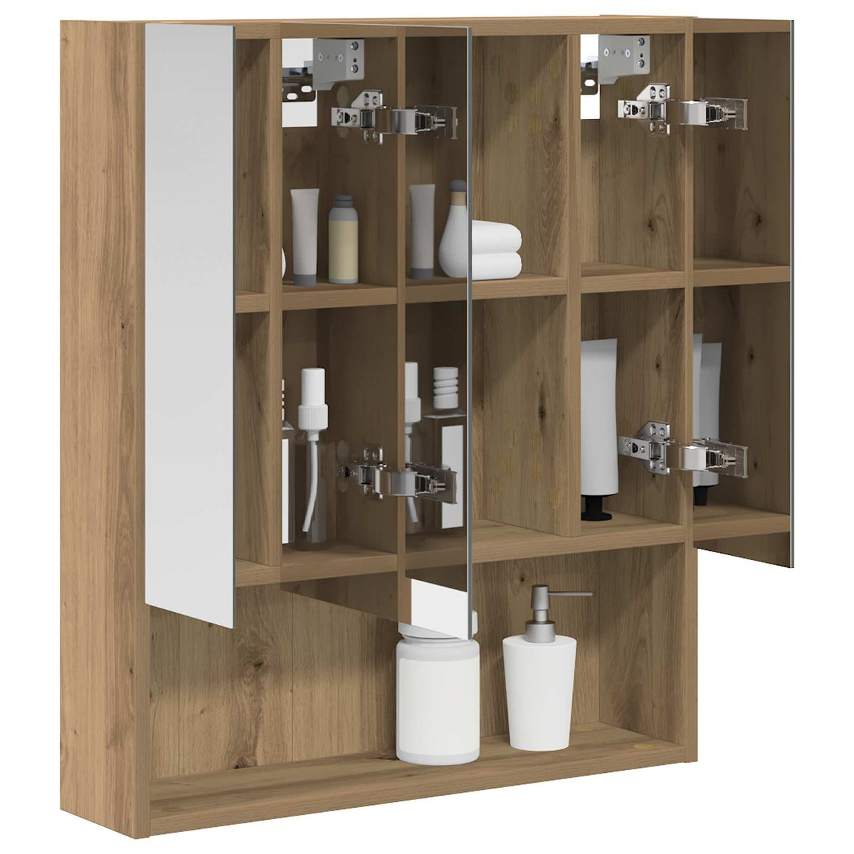 Bathroom Mirror Cabinet Artisan Oak 60 x 14.5 x 70 cm