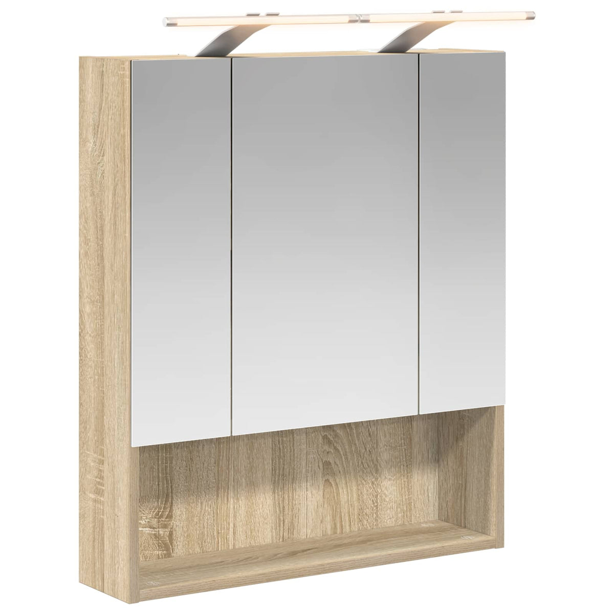 Bathroom Mirror Cabinet Sonoma Oak 60 x 14.5 x 70 cm