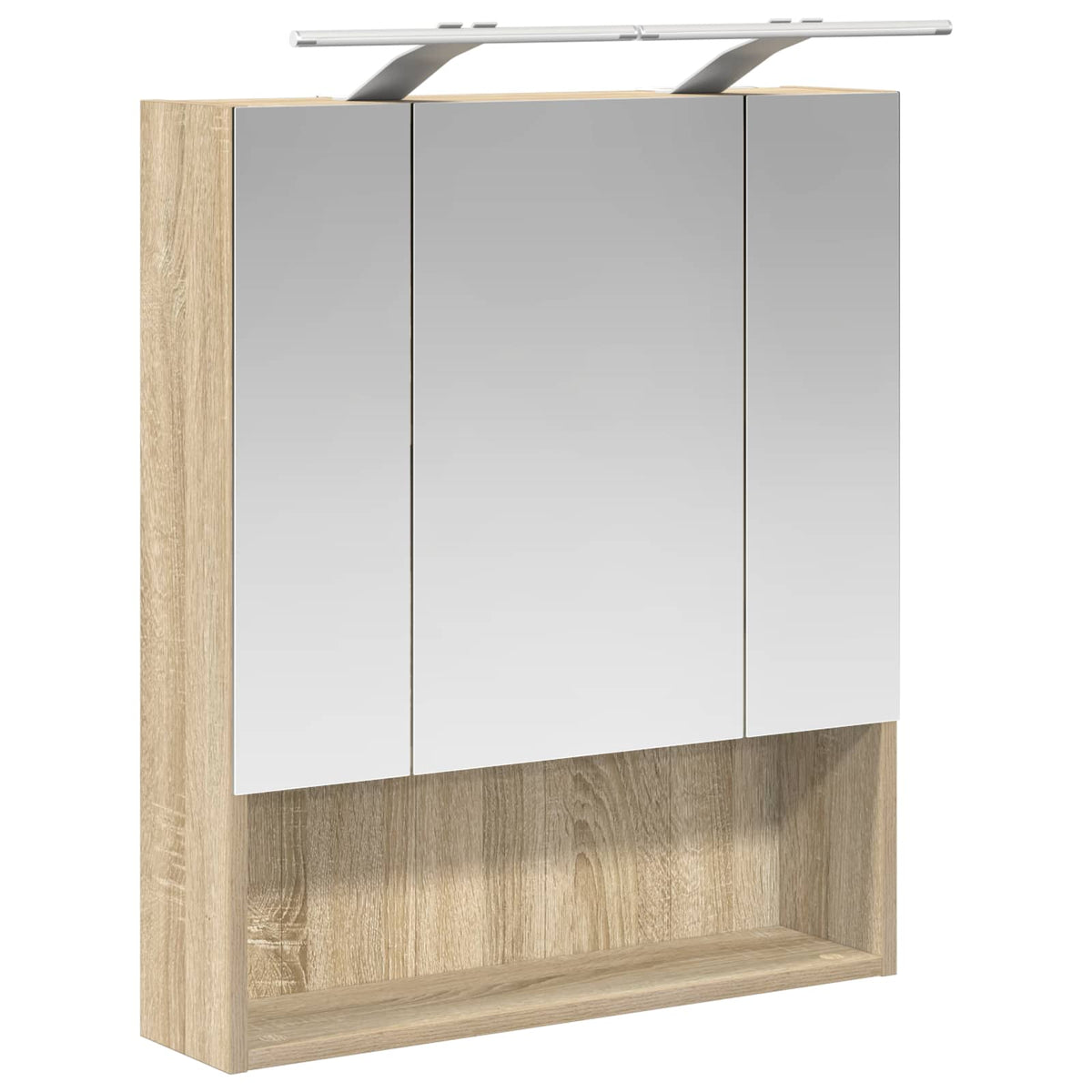 Bathroom Mirror Cabinet Sonoma Oak 60 x 14.5 x 70 cm