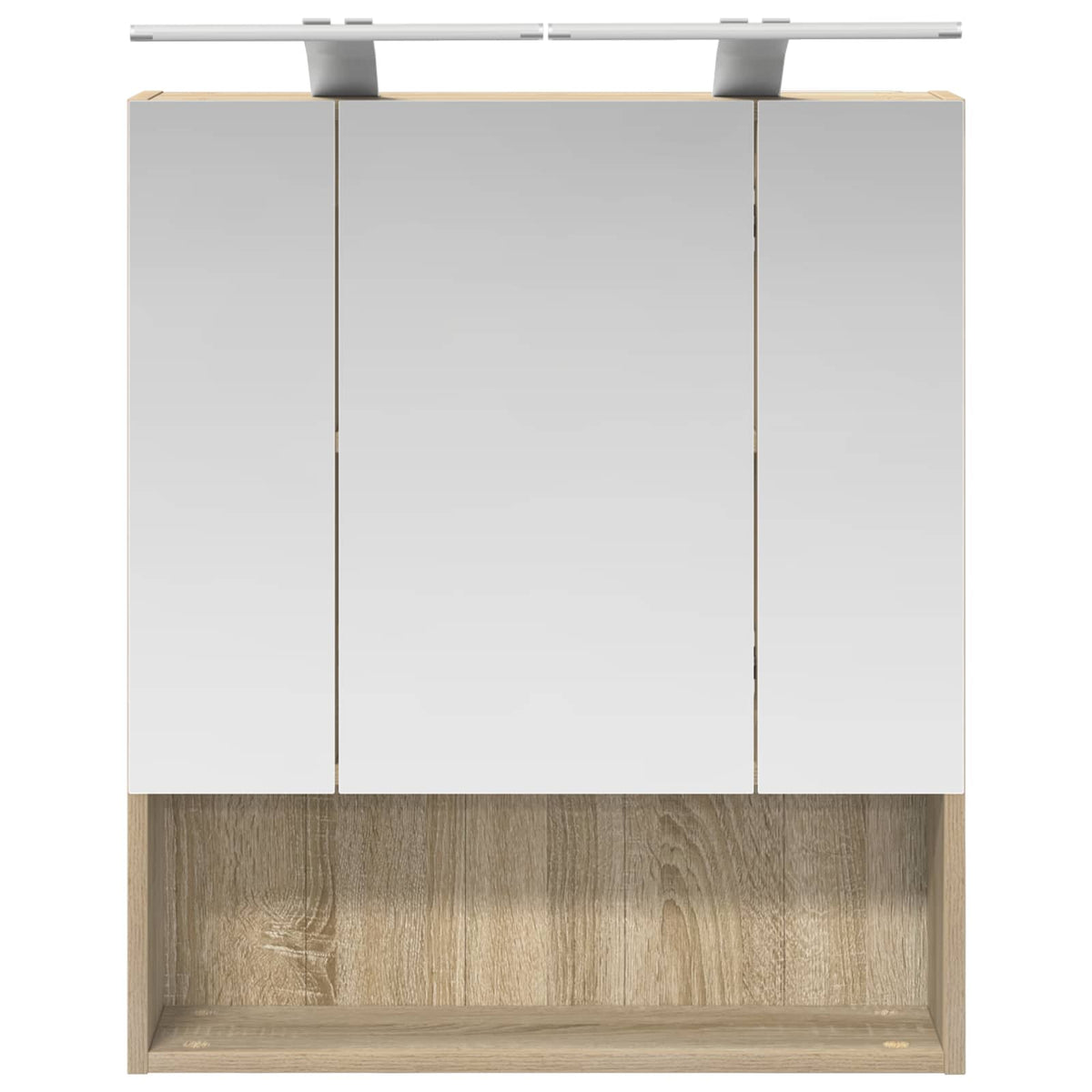 Bathroom Mirror Cabinet Sonoma Oak 60 x 14.5 x 70 cm