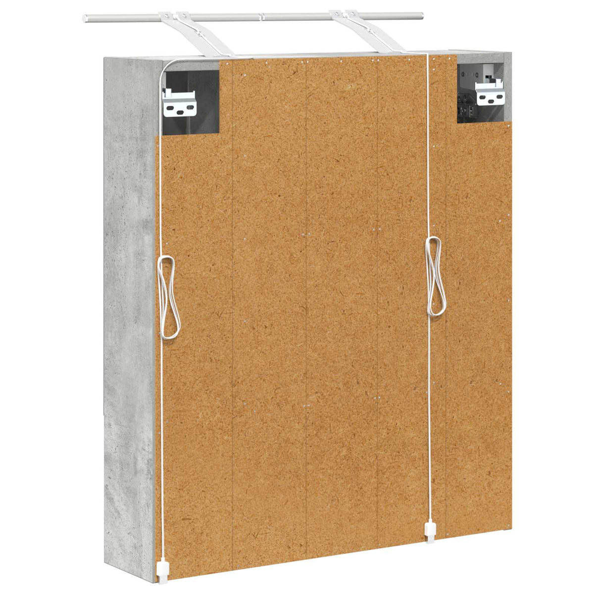 Bathroom Mirror Cabinet Concrete Grey 60 x 14.5 x 70 cm