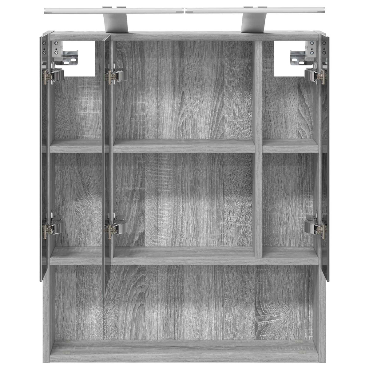 Bathroom Mirror Cabinet Grey Sonoma 60 x 14.5 x 70 cm