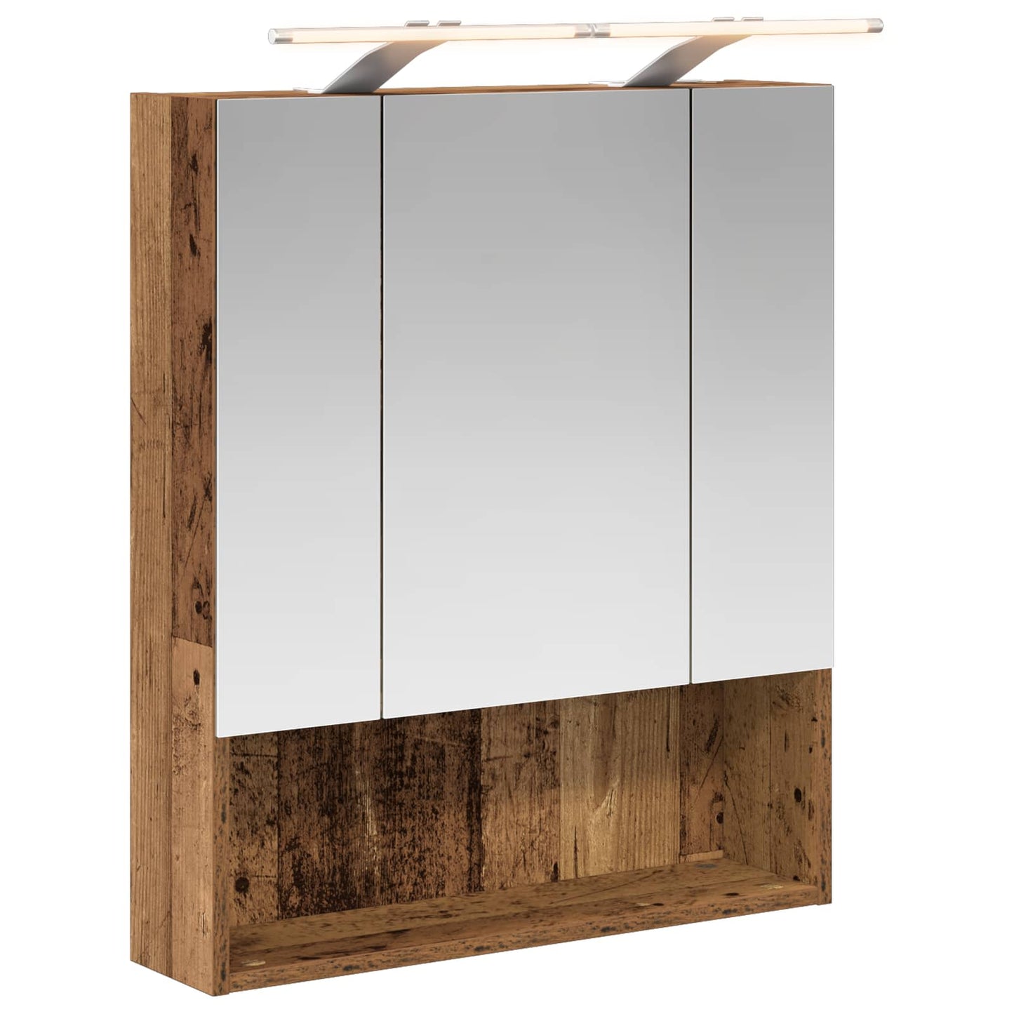 Bathroom Mirror Cabinet Old Wood 60 x 14.5 x 70 cm