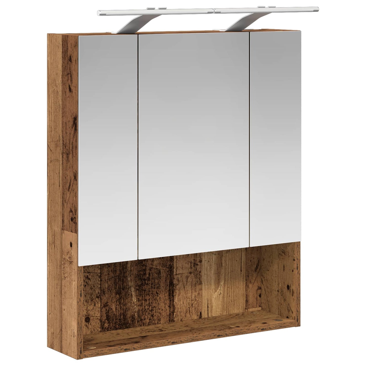 Bathroom Mirror Cabinet Old Wood 60 x 14.5 x 70 cm