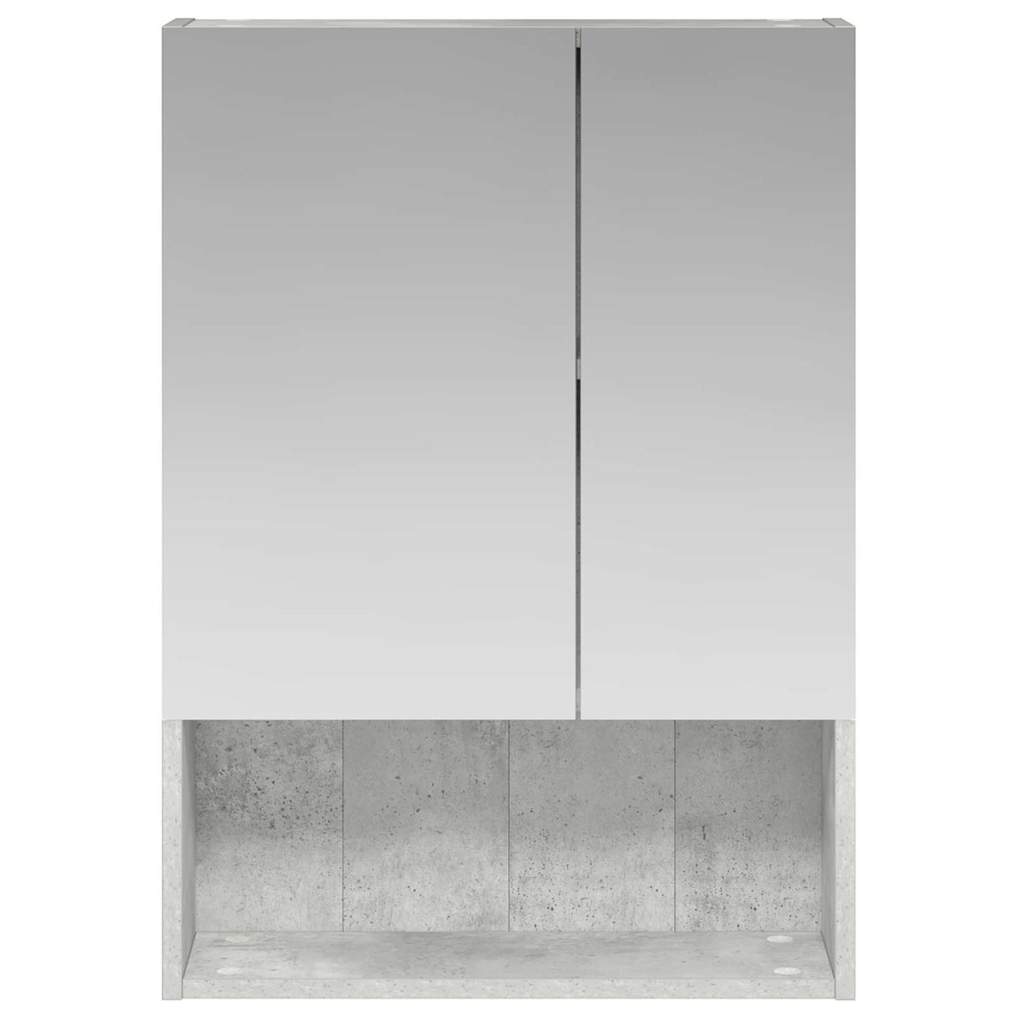 Bathroom Mirror Cabinet Concrete Grey 50 x 14.5 x 70 cm