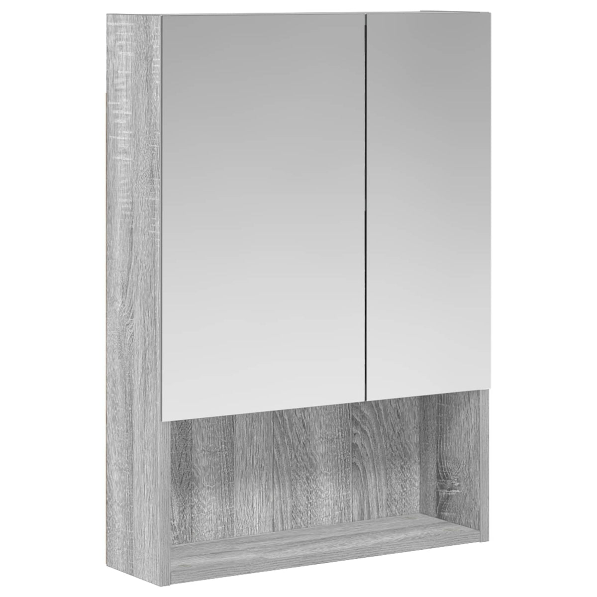 Bathroom Mirror Cabinet Grey Sonoma 50 x 14.5 x 70 cm