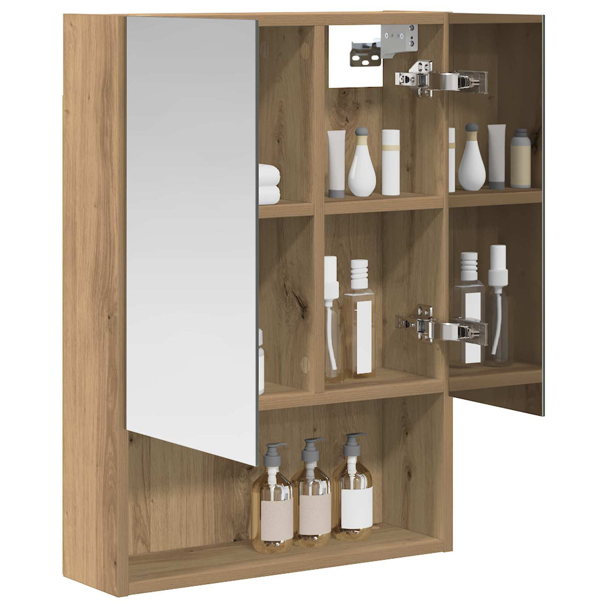 Bathroom Mirror Cabinet Artisian Oak 50 x 14.5 x 70 cm