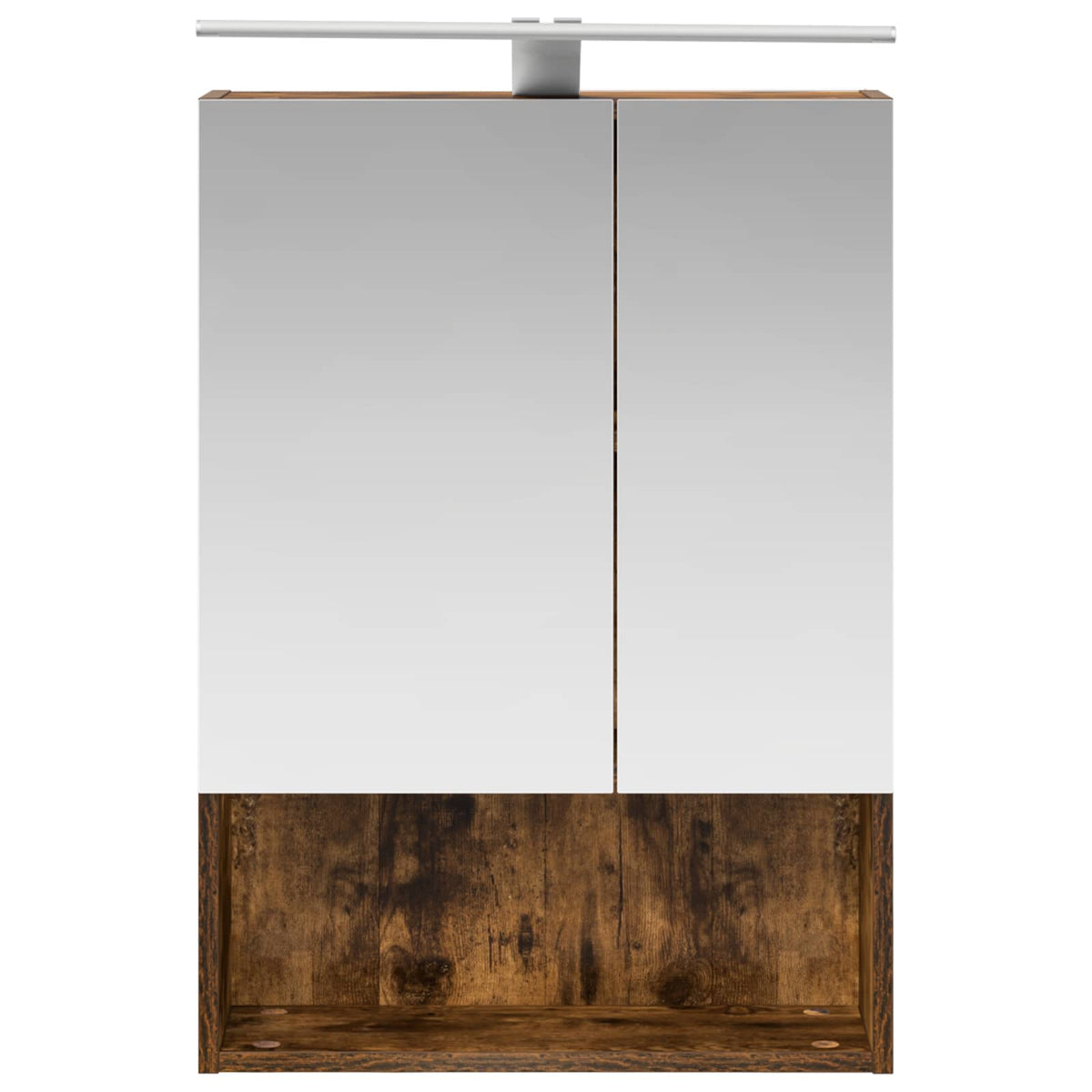 Bathroom Mirror Cabinet Smoked Oak 50 x 14.5 x 70 cm