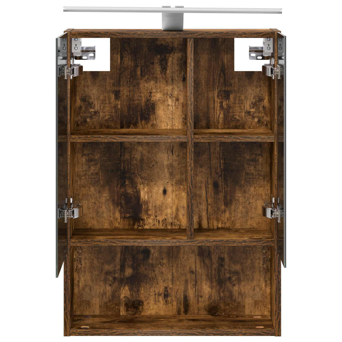 Bathroom Mirror Cabinet Smoked Oak 50 x 14.5 x 70 cm