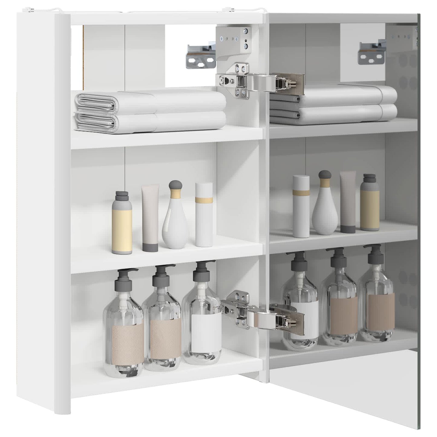 Bathroom Mirror Cabinet White 33 x 11.5 x 50 cm Engineered wood