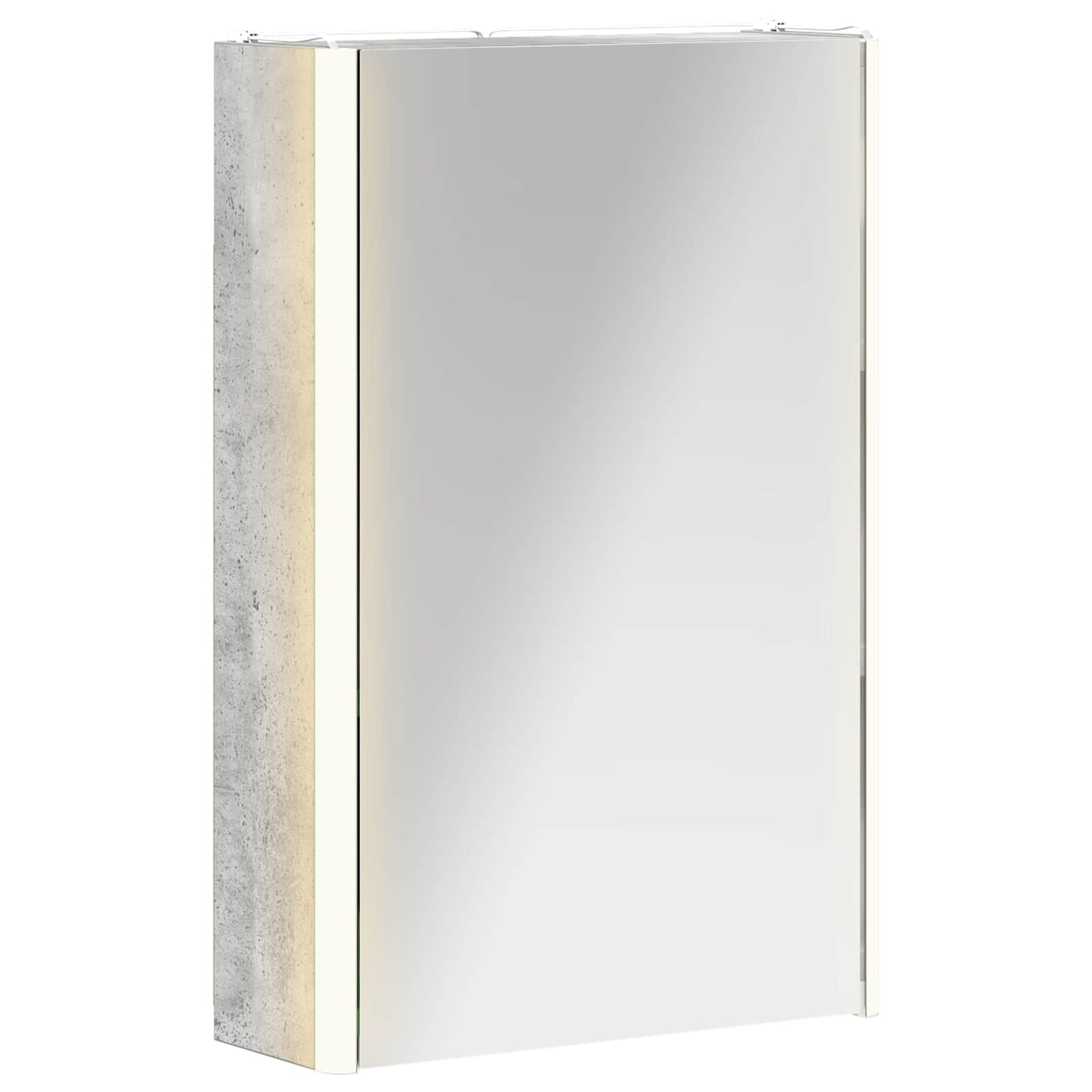 Bathroom Mirror Cabinet Concrete Grey 33 x 11.5 x 50 cm