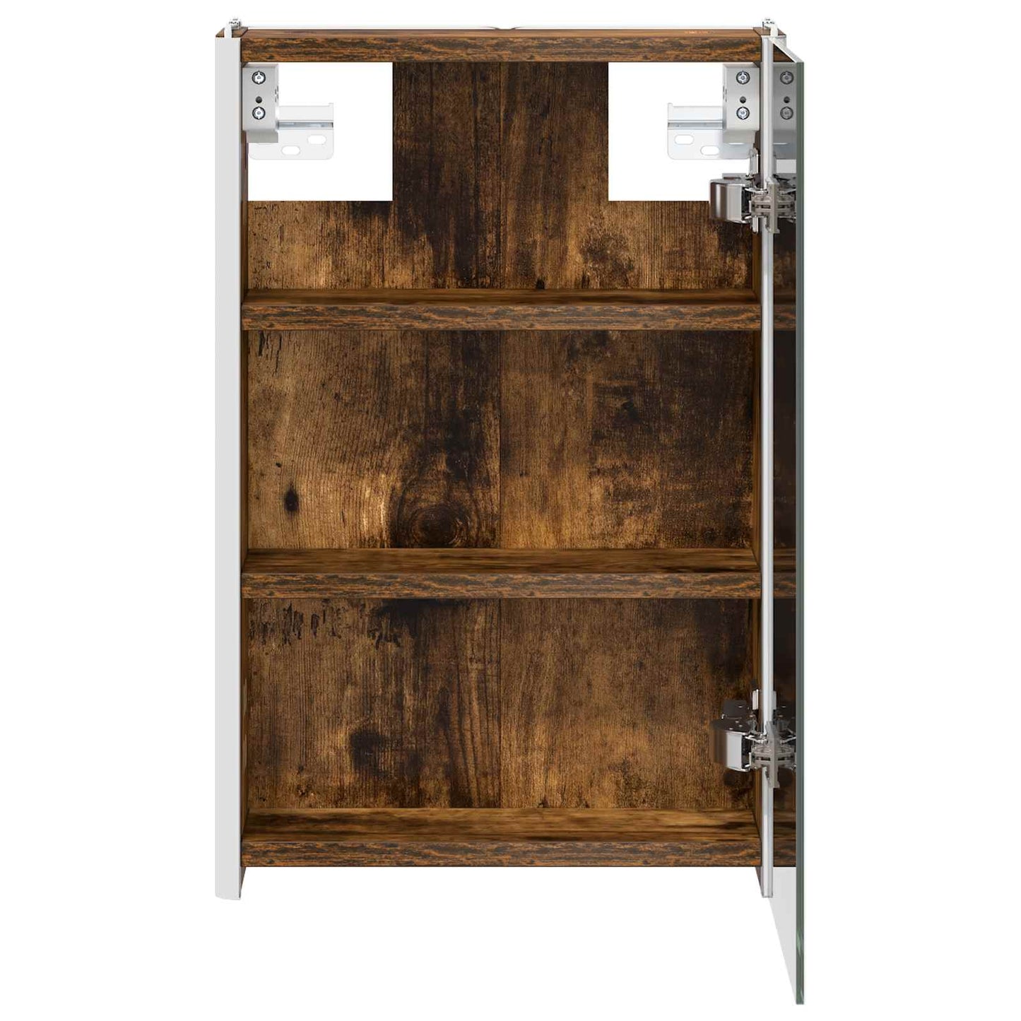 Bathroom Mirror Cabinet Smoked Oak 33 x 11.5 x 50 cm
