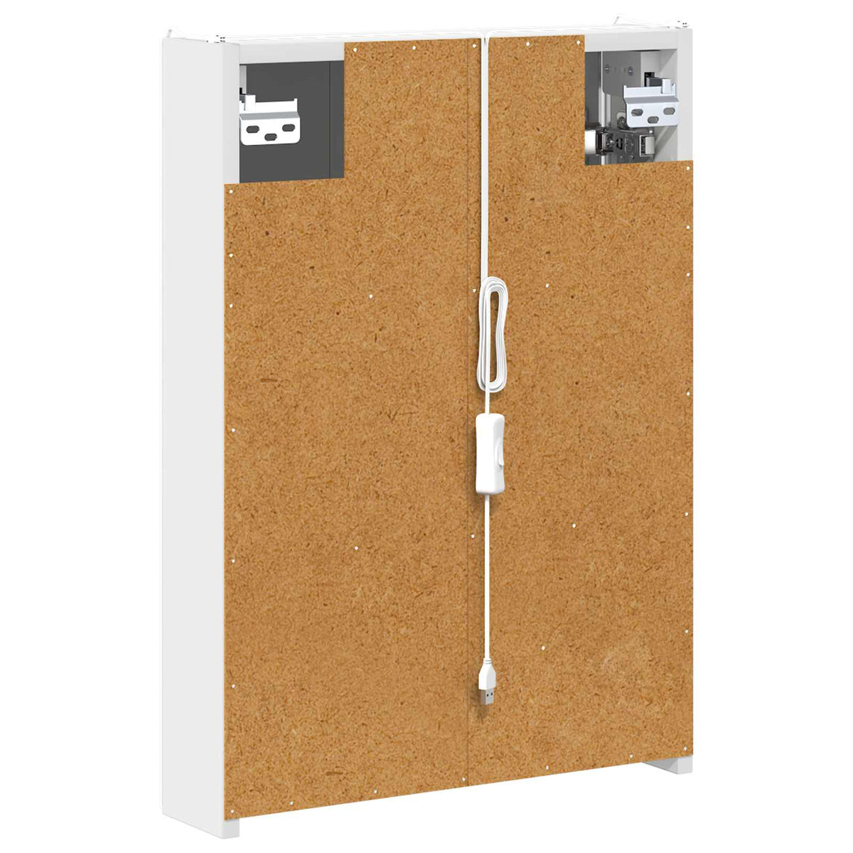 Bathroom Mirror Cabinet White 43 x 11.5 x 60.5 cm