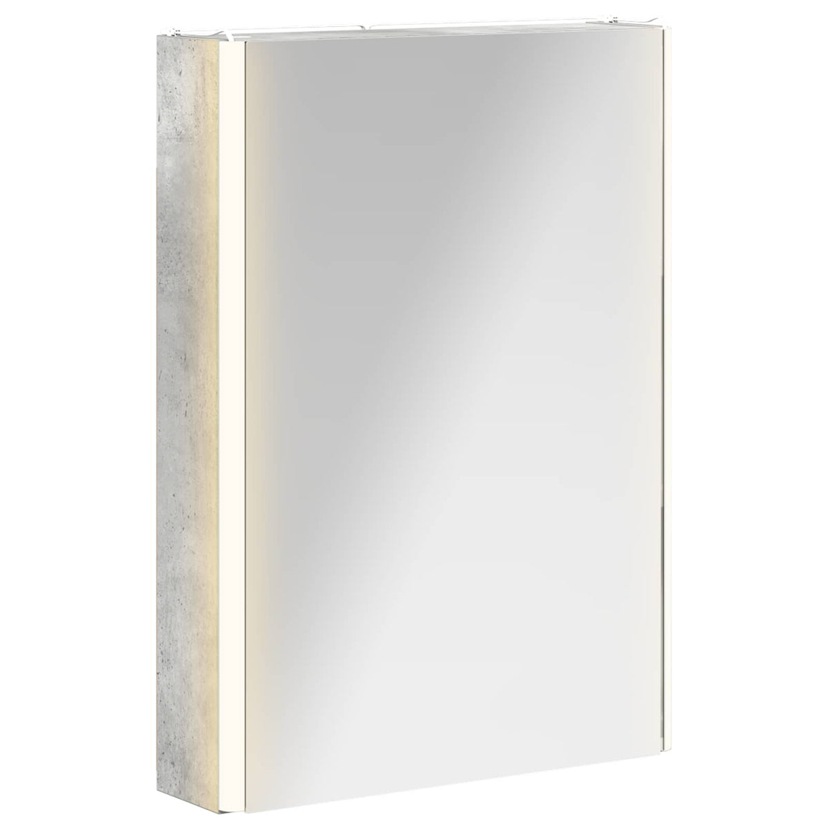 Bathroom Mirror Cabinet Concrete Grey 43 x 11.5 x 60.5 cm
