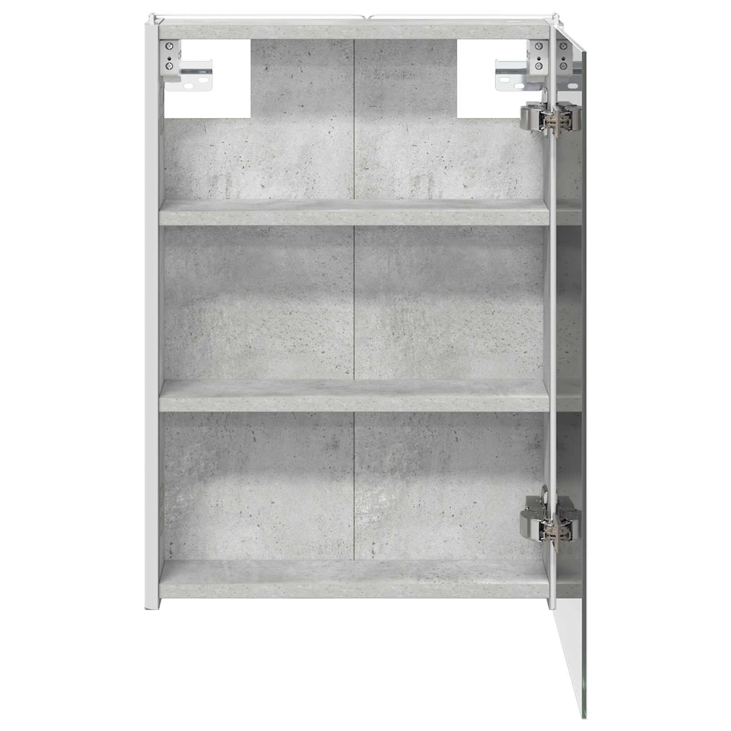 Bathroom Mirror Cabinet Concrete Grey 43 x 11.5 x 60.5 cm
