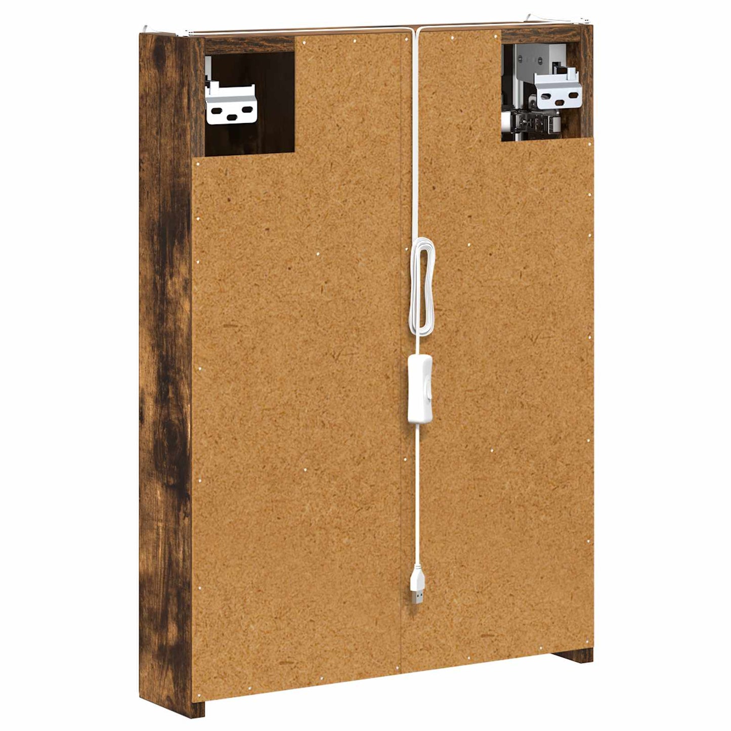Bathroom Mirror Cabinet Smoked Oak 43 x 11.5 x 60.5 cm