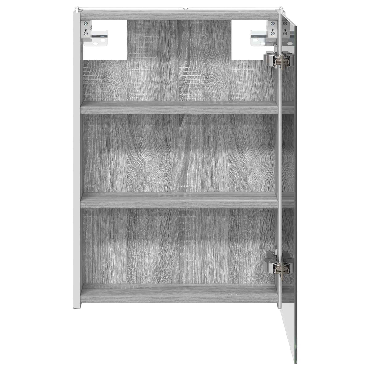 Bathroom Mirror Cabinet Grey Sonoma 43 x 11.5 x 60.5 cm