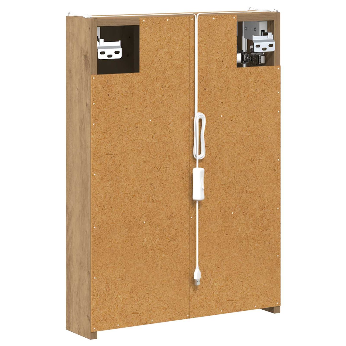 Bathroom Mirror Cabinet Artisian Oak 43 x 11.5 x 60.5 cm
