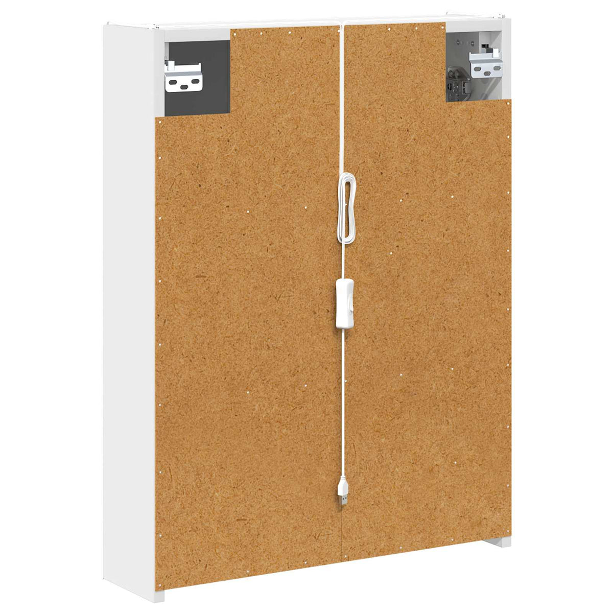 Bathroom Mirror Cabinet White 53.5 x 15.5 x 70 cm