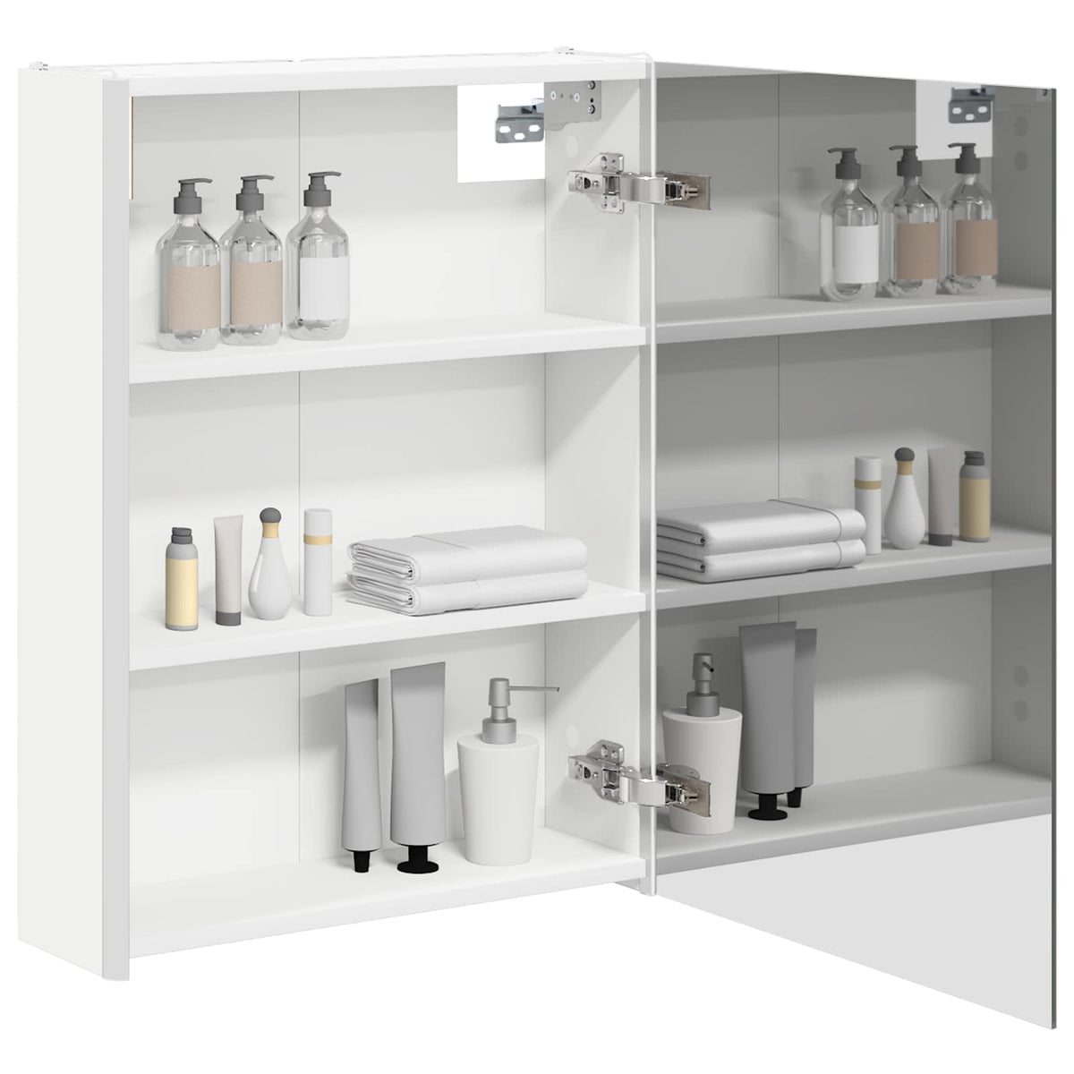 Bathroom Mirror Cabinet White 53.5 x 15.5 x 70 cm