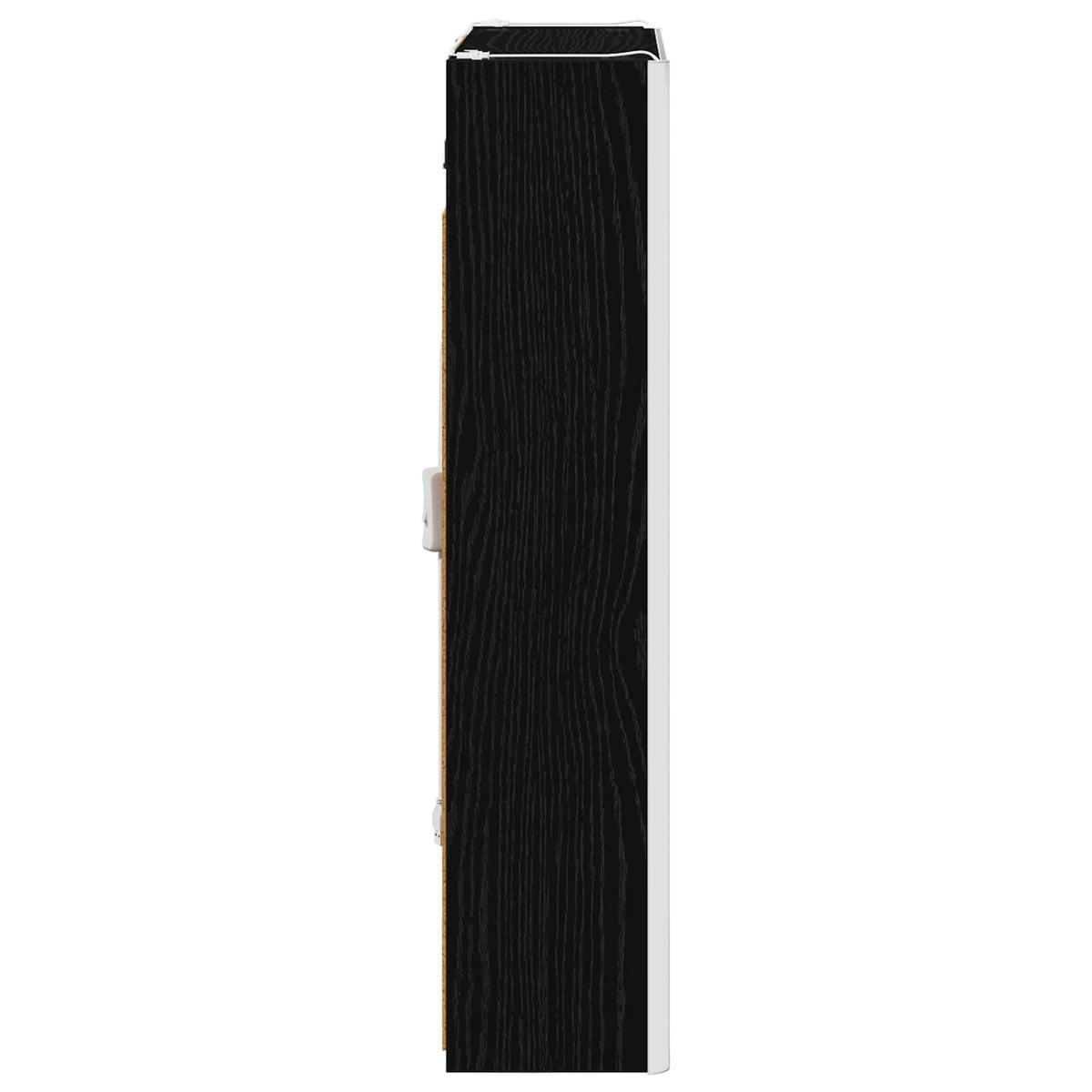 Bathroom Mirror Cabinet Black Oak 53.5 x 15.5 x 70 cm