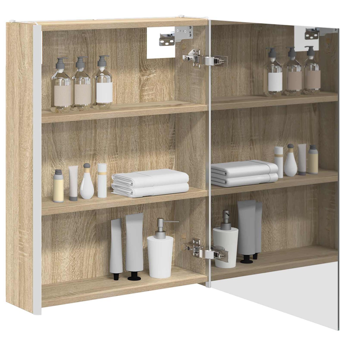 Bathroom Mirror Cabinet Sonoma Oak 53.5 x 15.5 x 70 cm