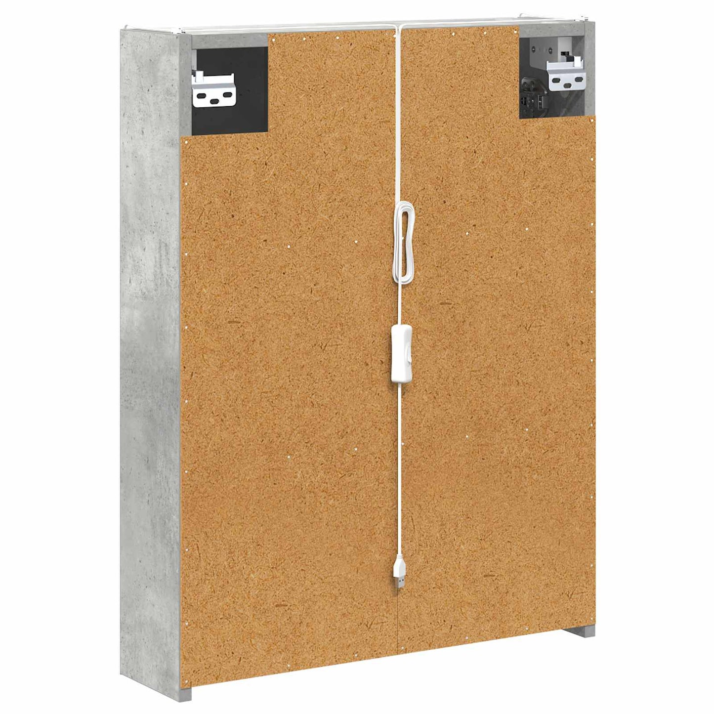 Bathroom Mirror Cabinet Concrete Grey 53.5 x 15.5 x 70 cm