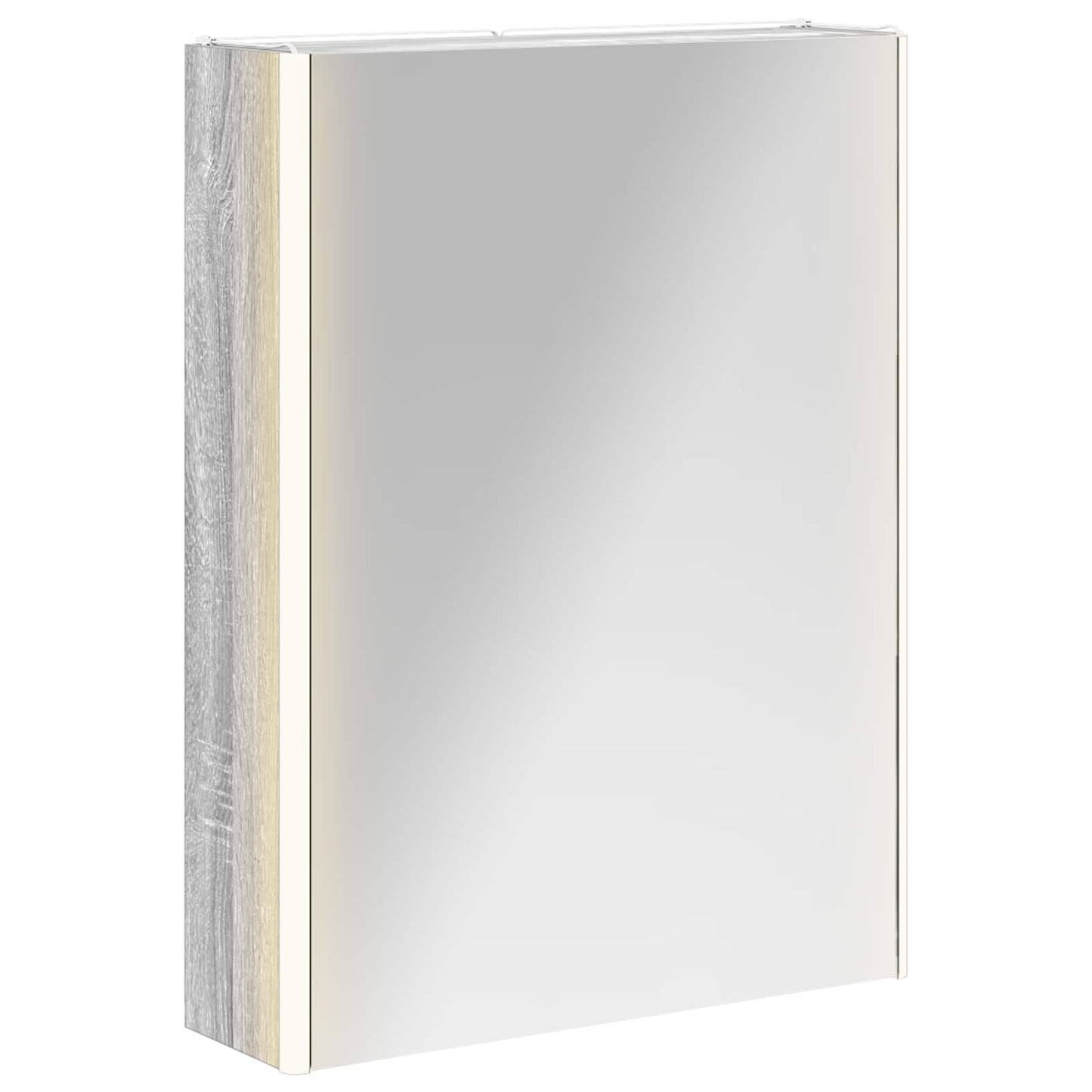 Bathroom Mirror Cabinet Grey Sonoma 53.5 x 15.5 x 70 cm