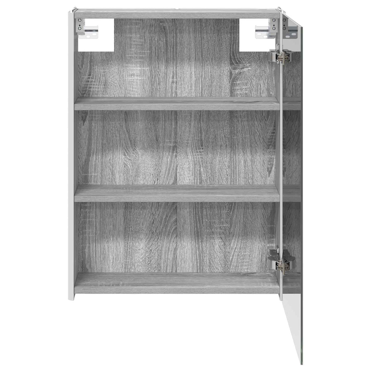 Bathroom Mirror Cabinet Grey Sonoma 53.5 x 15.5 x 70 cm