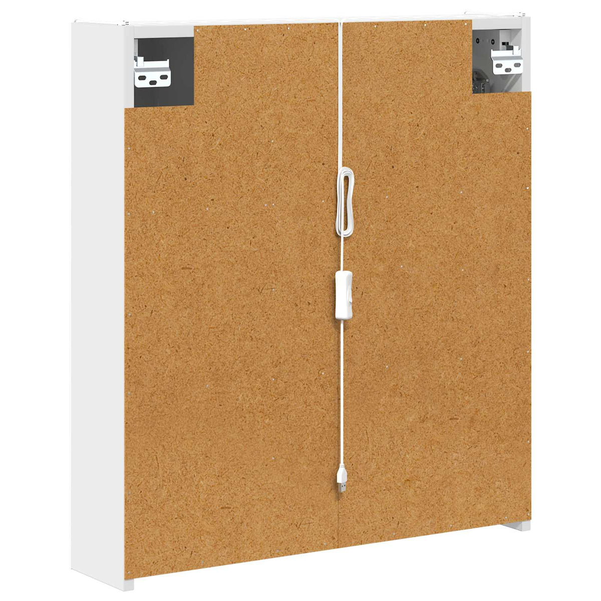Bathroom Mirror Cabinet White 63.5 x 15.5 x 70 cm