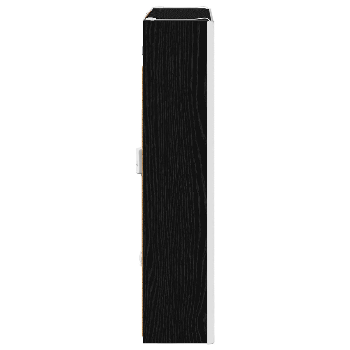 Bathroom Mirror Cabinet Black Oak 63.5 x 15.5 x 70 cm