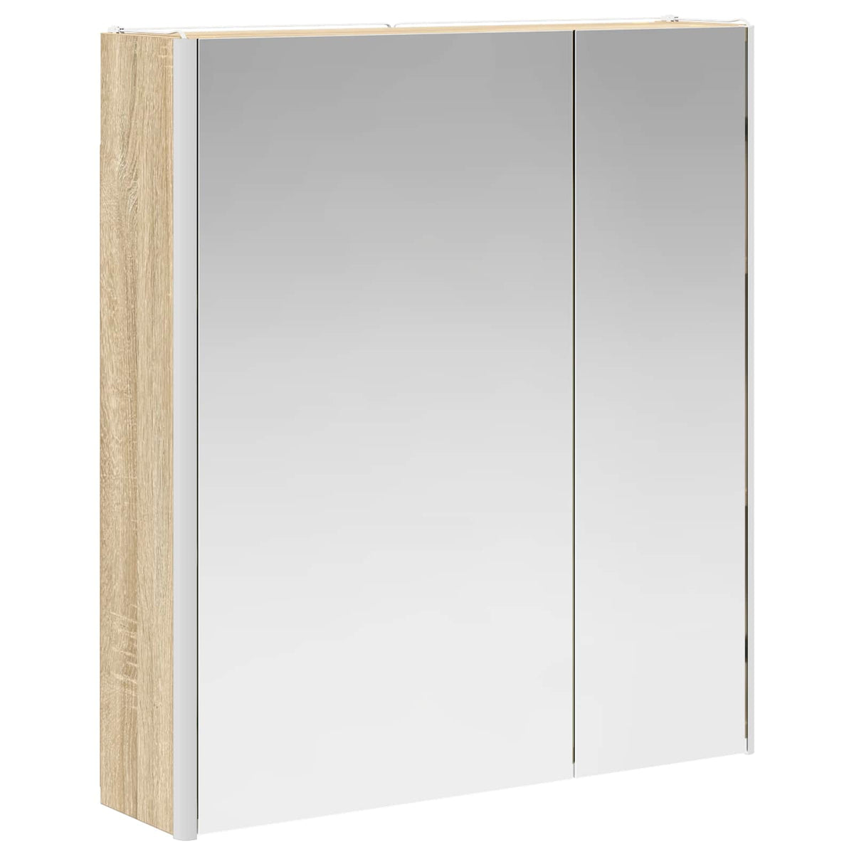 Bathroom Mirror Cabinet Sonoma Oak 63.5 x 15.5 x 70 cm
