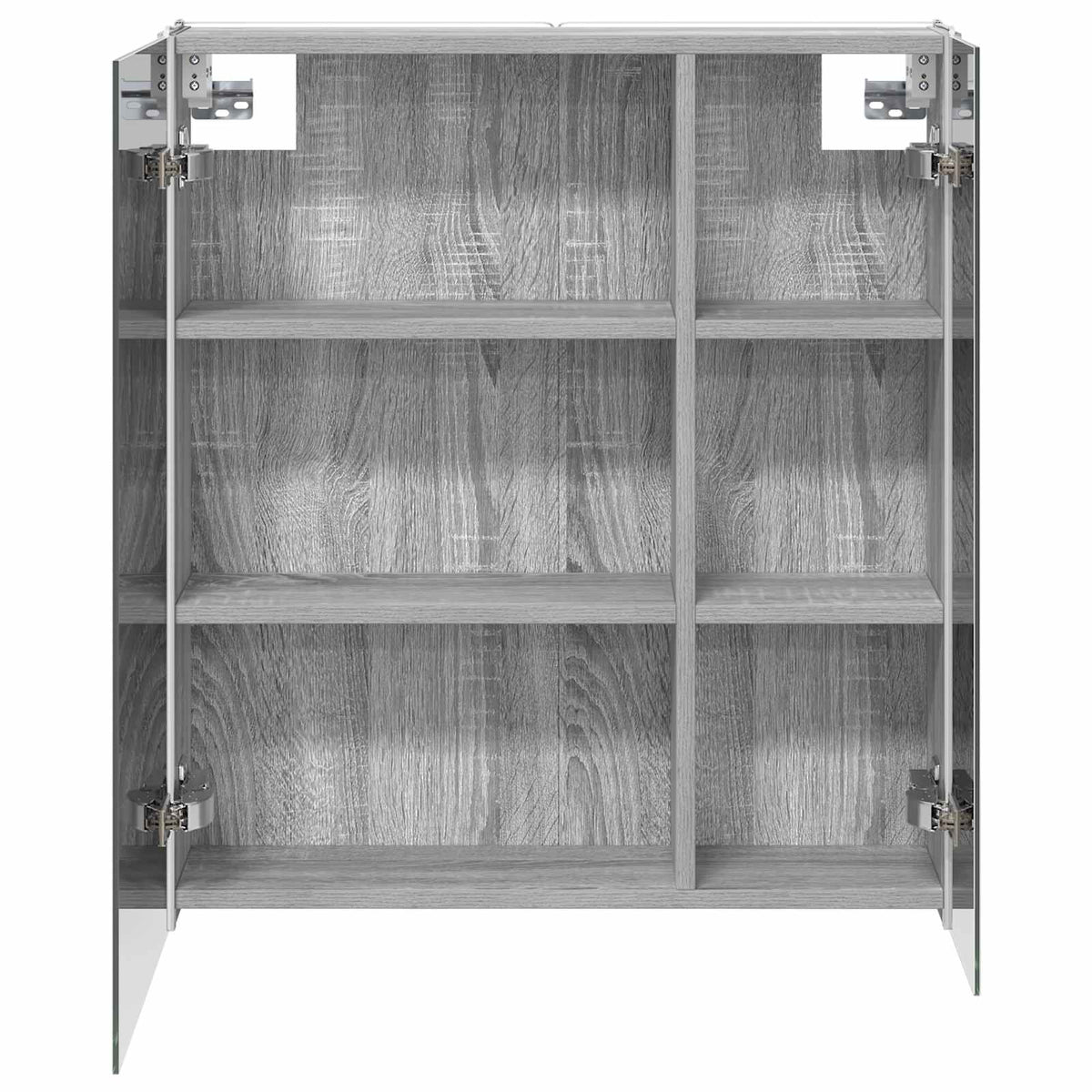 Bathroom Mirror Cabinet Grey Sonoma 63.5 x 15.5 x 70 cm