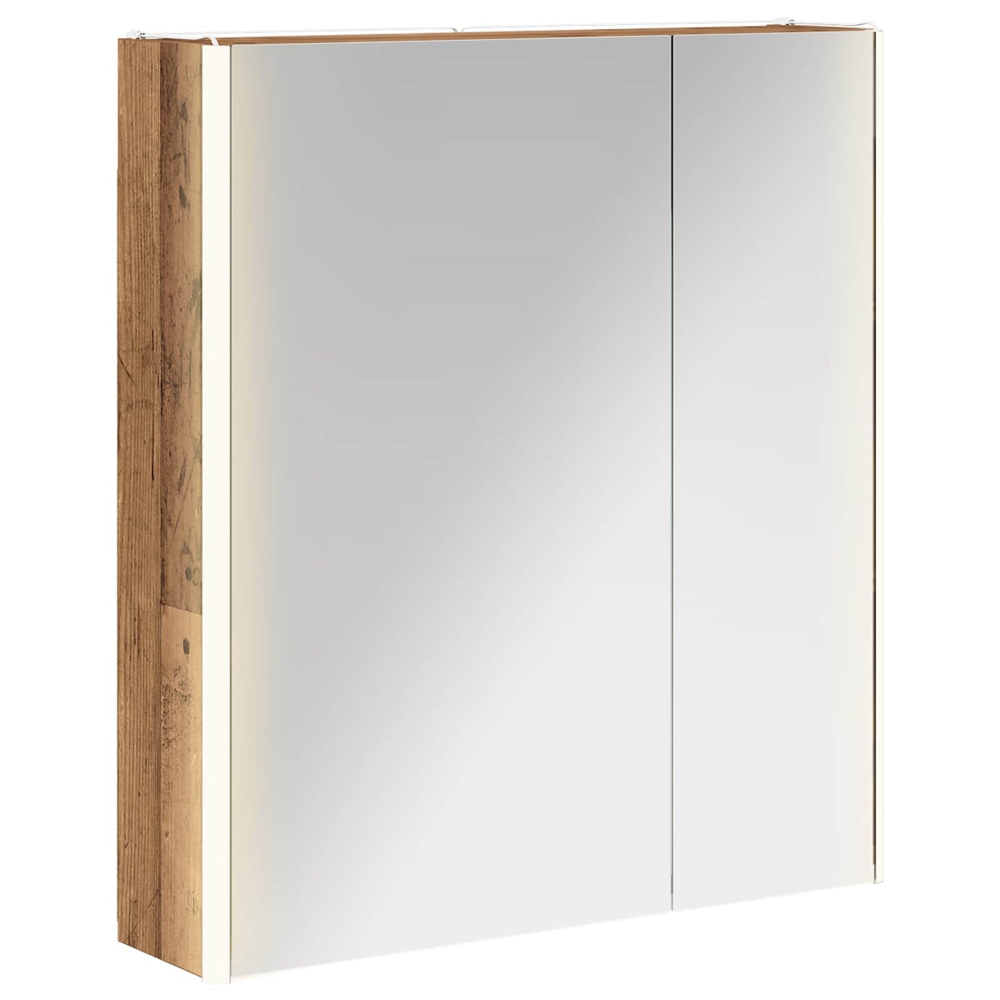 Bathroom Mirror Cabinet Old Wood 63.5 x 15.5 x 70 cm