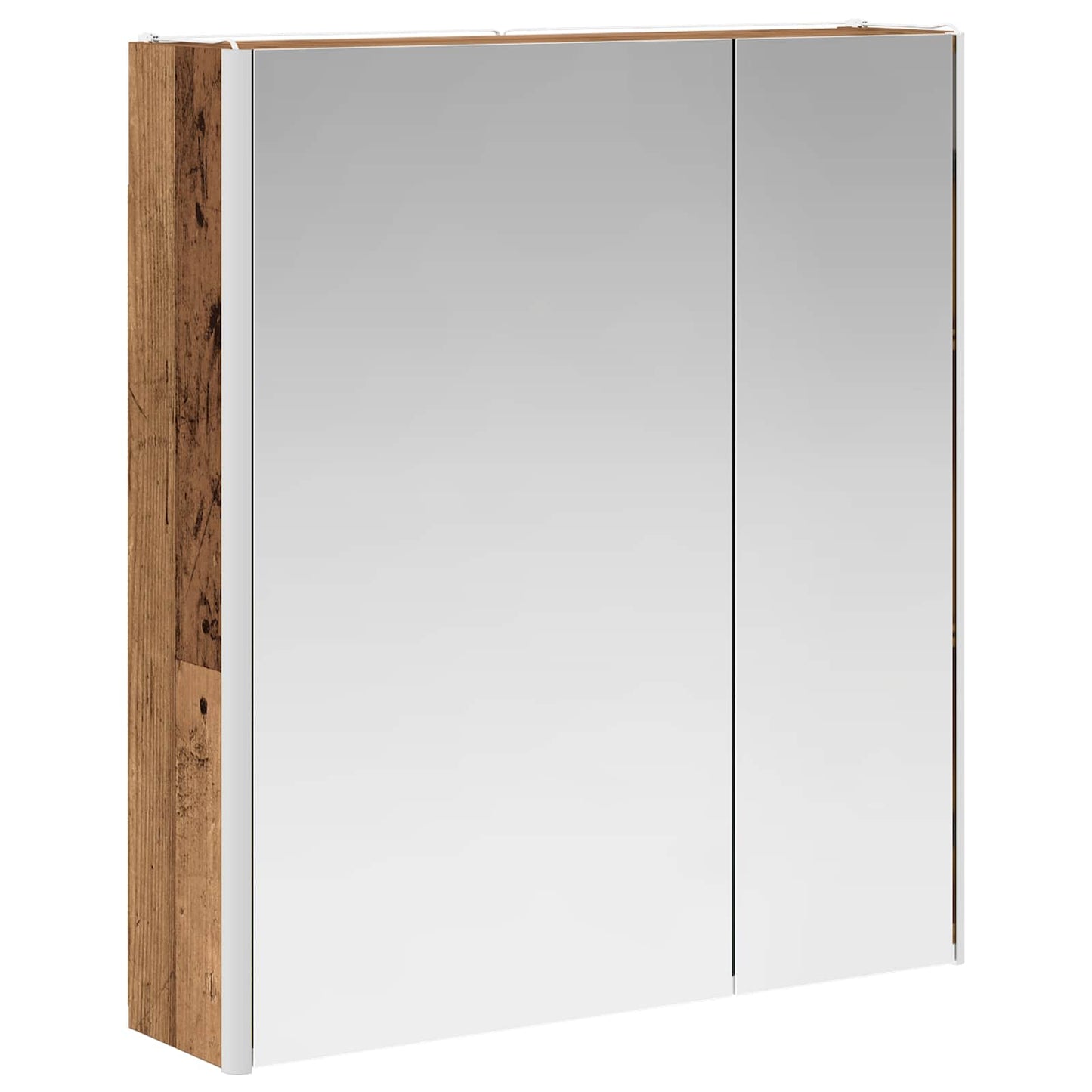 Bathroom Mirror Cabinet Old Wood 63.5 x 15.5 x 70 cm