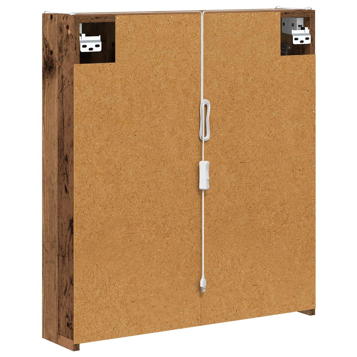 Bathroom Mirror Cabinet Old Wood 63.5 x 15.5 x 70 cm