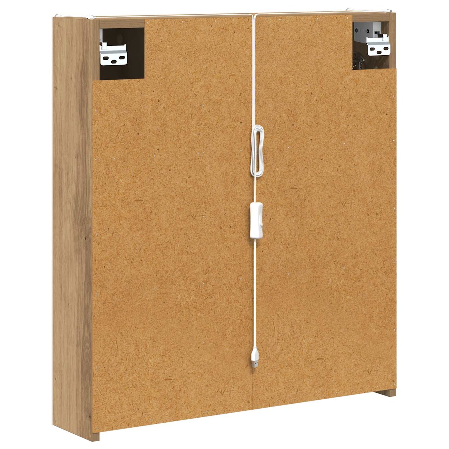 Bathroom Mirror Cabinet Artisian Oak 63.5 x 15.5 x 70 cm