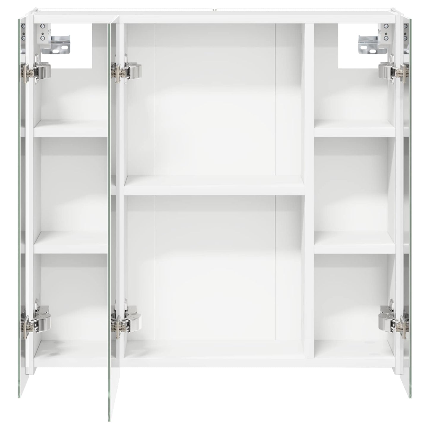 Bathroom Mirror Cabinet White 63.5 x 15.5 x 60.5 cm