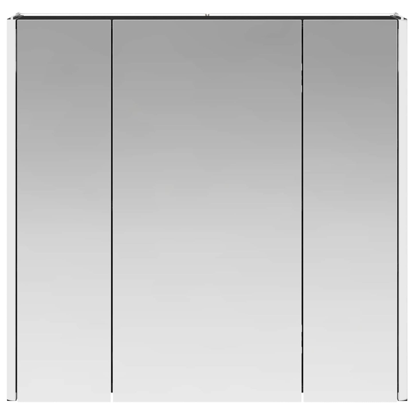 Bathroom Mirror Cabinet Black Oak 63.5 x 15.5 x 60.5 cm