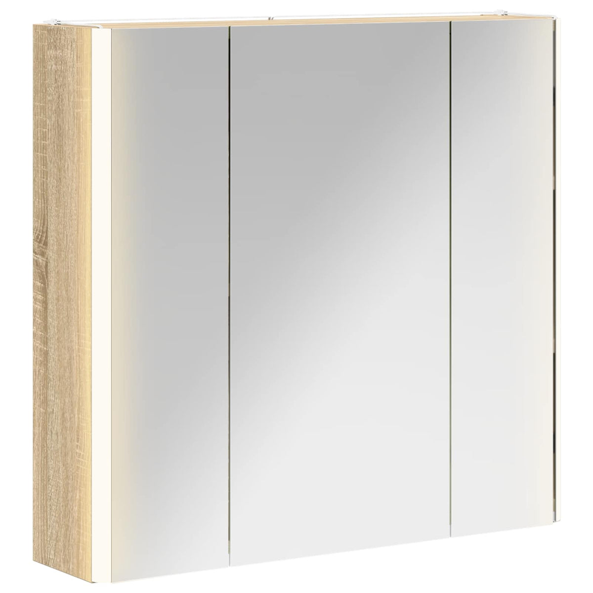 Bathroom Mirror Cabinet Sonoma Oak 63.5 x 15.5 x 60.5 cm