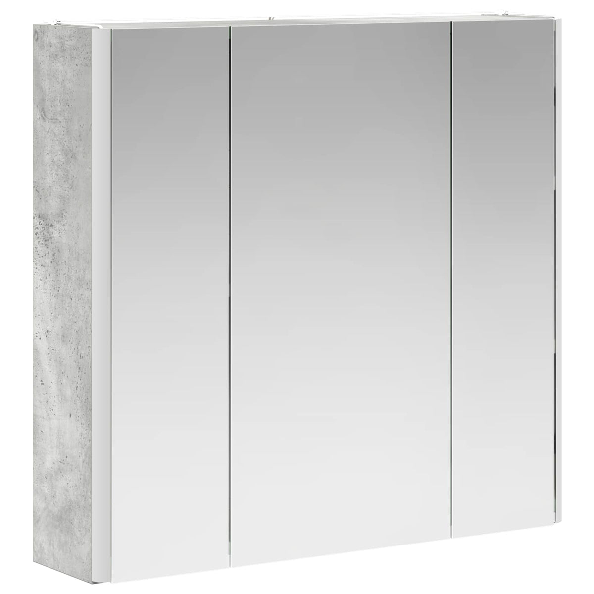 Bathroom Mirror Cabinet Concrete Grey 63.5 x 15.5 x 60.5 cm
