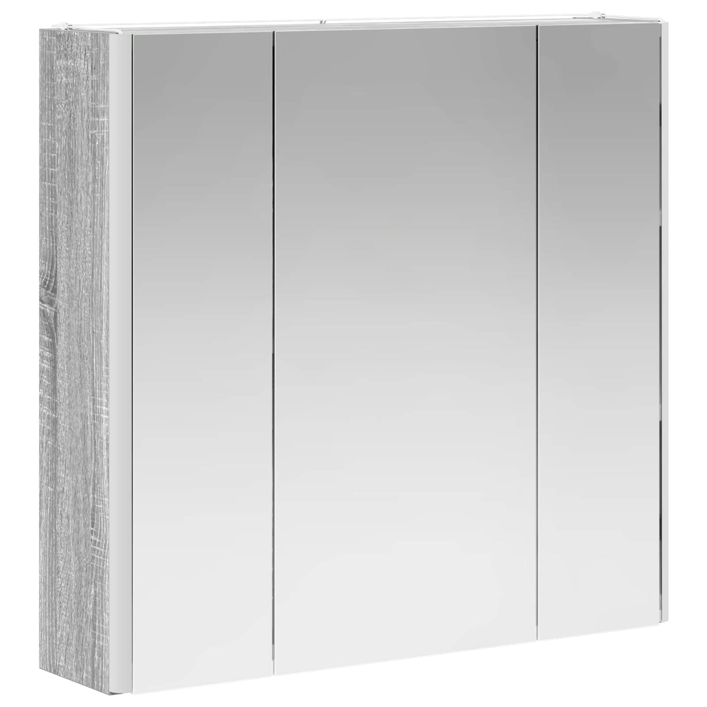 Bathroom Mirror Cabinet Grey Sonoma 63.5 x 15.5 x 60.5 cm