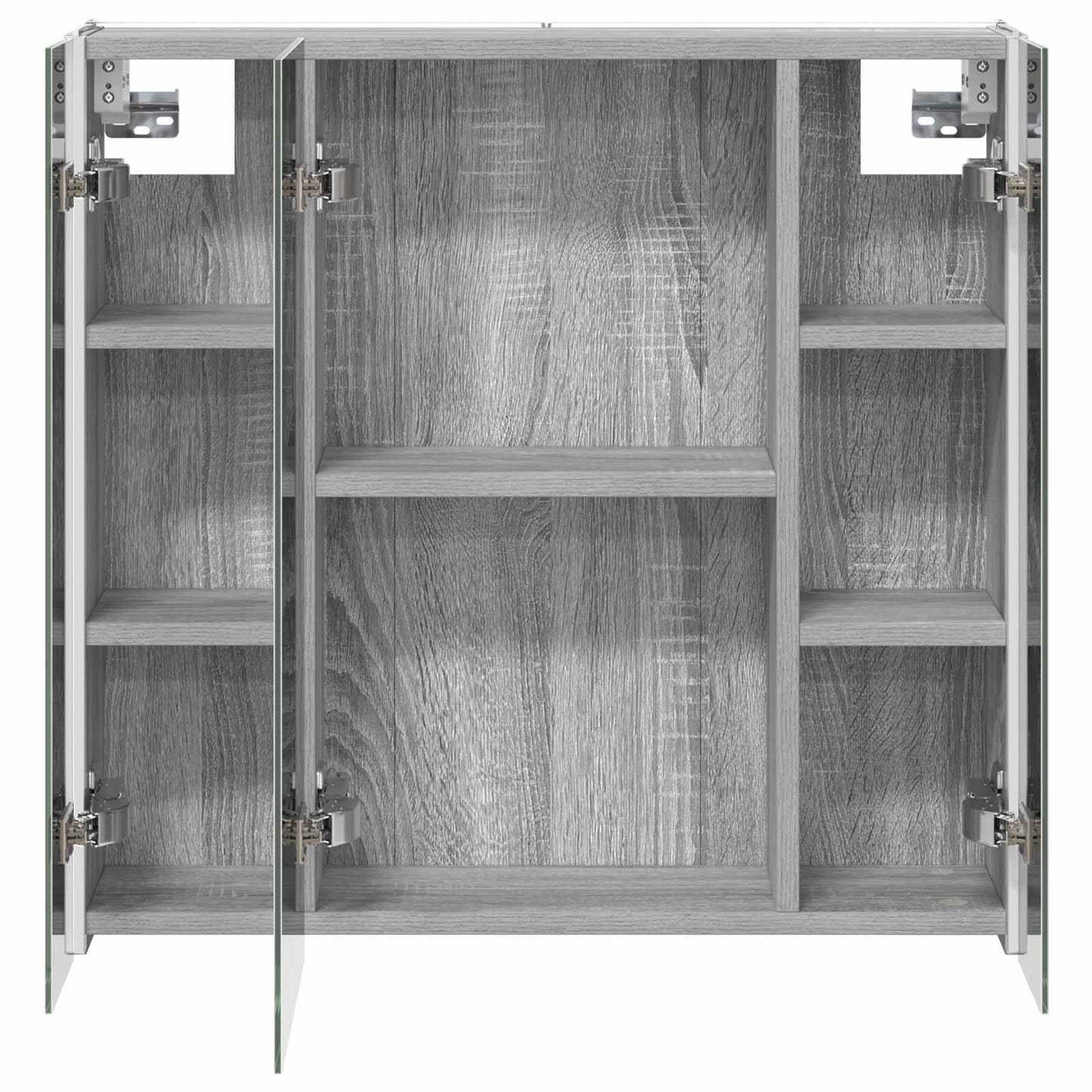 Bathroom Mirror Cabinet Grey Sonoma 63.5 x 15.5 x 60.5 cm