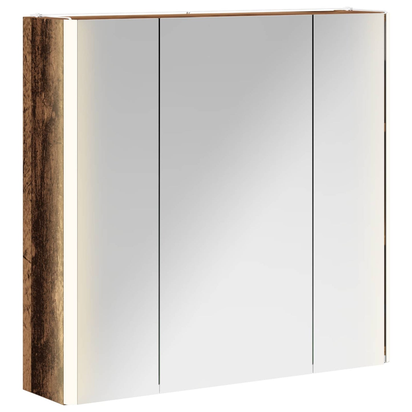Bathroom Mirror Cabinet Old Wood 63.5 x 15.5 x 60.5 cm